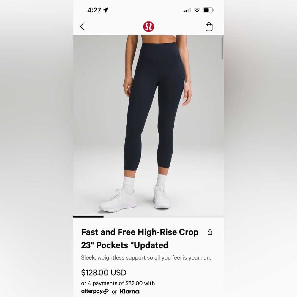 Fast and Free High-Rise Crop & 23 with Pocket